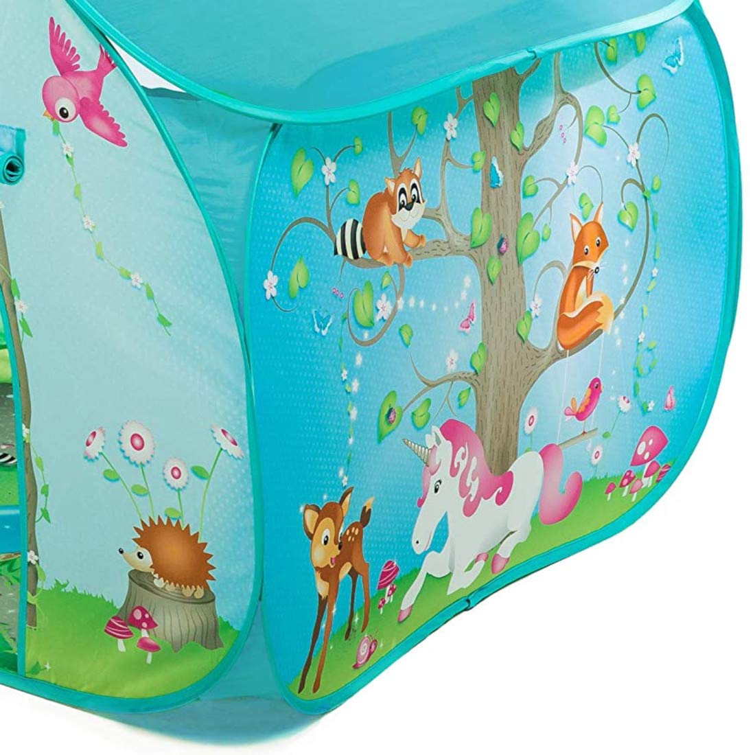 Pop It Up | Enchanted Forest Play Tent, Blue | Fun2Give | Front & Back Doors, Spacious Interior, Pretend Play, Toddlers & Kids Ages 3+