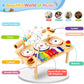 WINGYZ Baby Drum Set – 9-in-1 Wooden Musical Instruments, Montessori Music Toys, 16'' L x 10'' W x 10'' H, Multicolor, Model Xyl