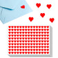 3000 Pieces, 1/2 Inch - Small Red Heart Shaped Stickers Labels