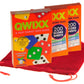 Deluxe Games And Puzzles Qwixx Dice Game, 2 Replacement Scoresheet Packs, Red Velvet Drawstring Pouch, Bundled Items