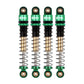 INJORA RC Shocks 43mm Aluminum Threaded Tele Shocks for Scx24 AXI90081 Deadbolt 1/24 Crawler Car,4Pcs(Green)