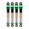 INJORA RC Shocks 43mm Aluminum Threaded Tele Shocks for Scx24 AXI90081 Deadbolt 1/24 Crawler Car,4Pcs(Green)