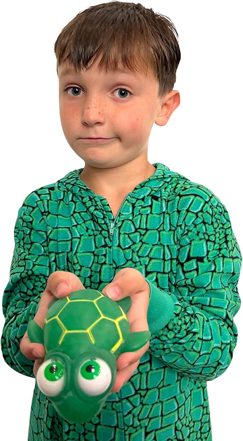 Warm Fuzzy Toys Full Case (12) Floating Eye Animal Squishy Sea Turtle | Funny Sensory Fidget Great For Party Favor, Prize Box,Pta Carnival Or School Fundraisers