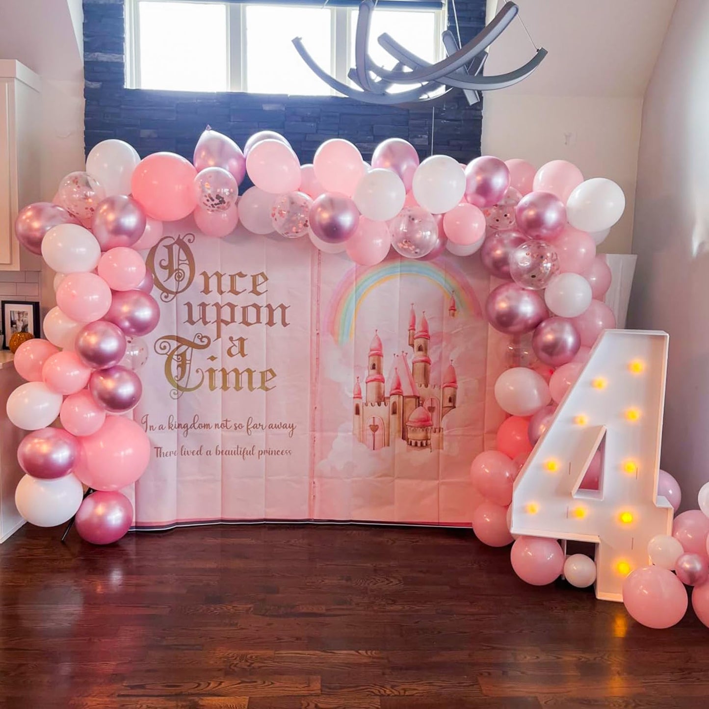 Pink Balloons Set, 12 Inch Metallic Pink Balloons Light Pink And White Latex Balloons Pastel Macaron Pink Party Decoration Heliu