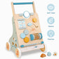 Pairpear Wooden Baby Walker, Toddler Push Walker Activity Center Toys With Shape Sorter, Montessori Walker Toy, Push Toys For Boys Girls 1 2 3 Year Old