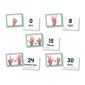 North Star Teacher Resource NST9093 American Sign Language cards Number