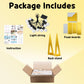 Imprsv Marquee Letters Gold Birthday Decorations: Large 4 Feet Tall Light Up Letters For Party Decor Baby Shower Big Foam Cardbo