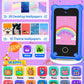 BESTOONE Upgrade Kids Phone Toys for 3 4 5 6 Year Old Girls and Boys, Toddler Emulated Touchscreen Smartphone with No Calls, No
