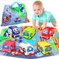 Baby Toys 6 to 12 Months - Soft Car Toys for 1 Year Old Boy Girl with Playmat Storage Bag - Infant Baby Toys 12-18 Months Toddle