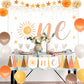 First Trip Around The Sun Set-Boho Sun 1St Birthday Party Decor With Sun Backdrop Banner, Balloons For Kids Birthday Party,Sun B