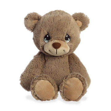 Aurora Inspirational Precious Moments Barley Bear Stuffed Animal - Cherished Memories - Enduring Comfort - Brown 8.5 Inches