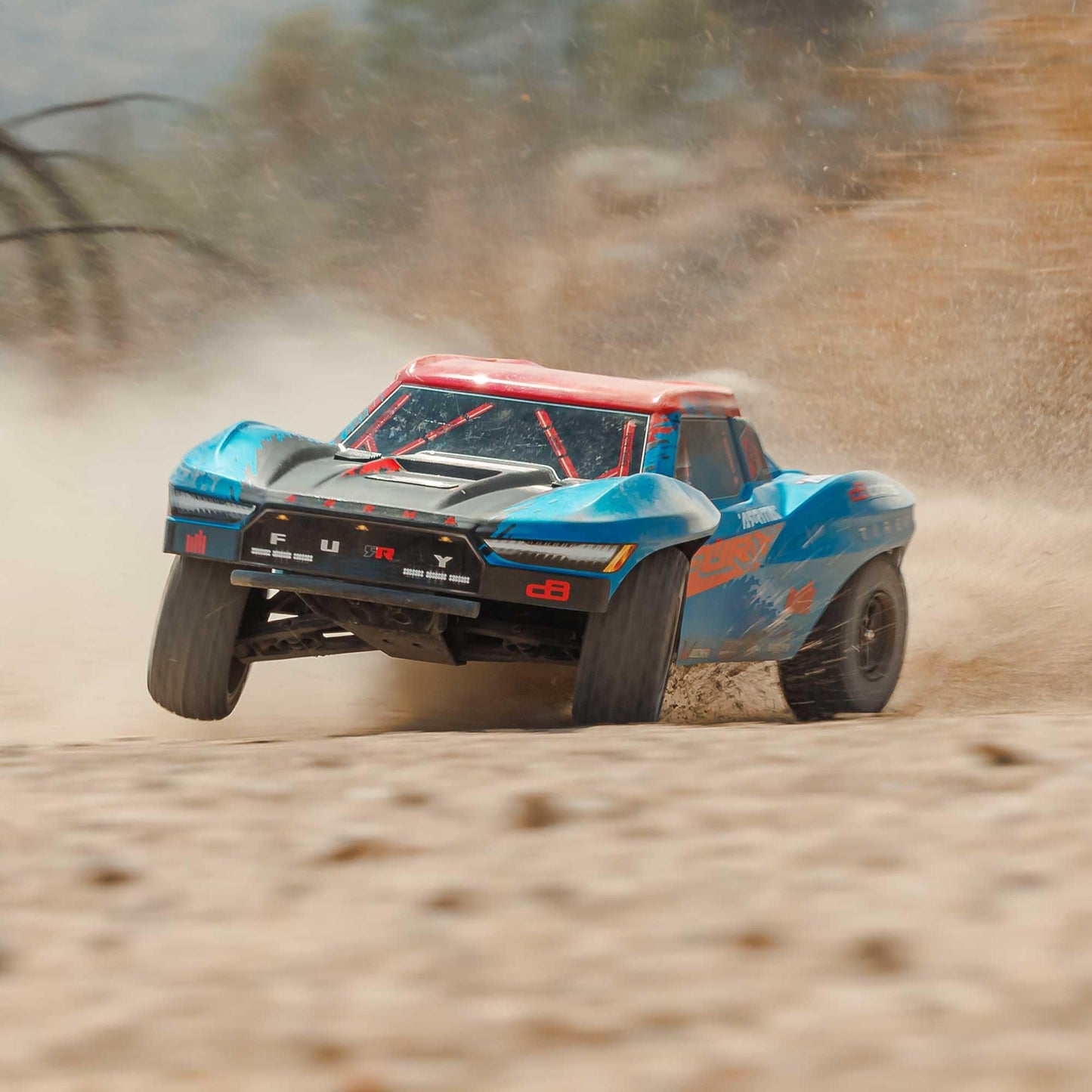 ARRMA RC Truck 1/10 Fury 2wd 223S BLX Brushless Short Course Truck RTR (Battery and Charger Not Included) with DSC, Blue, ARA352