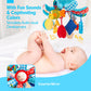 Hahaland Baby Toys 0-6 Months - Octopus Toy With Pulling Cords, Squeaky, Crinkle, Rattle, Mirror - Montessori Toys Developmental Newborn Sensory Toy 2 3 4 Month Babies Gifts Easter Basket Stuffers