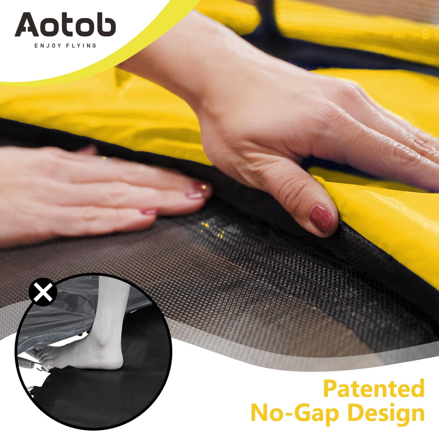 Aotob 7Ft Trampoline For Kids Toddler With Enclosure Net &Safety Pad, Mini Trampoline With Heavy Duty Frame Indoor Outdoor,Small