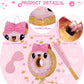 Zhanmai Pink Donut Pinata - Multicolor Party Decoration with String, Bat & Blindfold for Birthday & Baby Shower - Model KSN274711