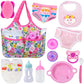 Unicorn Element 13 Pcs Baby Doll Clothes And Accessories - Baby Doll Diaper Bag With Bottle And Feeding Set For Reborn Baby Doll