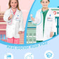 Gleamkid Doctor Costume For Kids, Kids Scrubs With Lab Coat, 9Pcs Toddler Halloween Costume, Career Day Costume For Boy Girls
