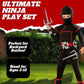 Liberty Imports Ninja Warrior Toy  Role Playset - Kids Pretend Play Dress Up Costume Accessories Set for Children Pretend Play Battles (Set 1)
