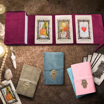 Knana 5Pcs Tarot Card Holder - Velvet Tarot Card Storage Bag, Tarot Bags And Pouches, Tarot Accessories - Palm