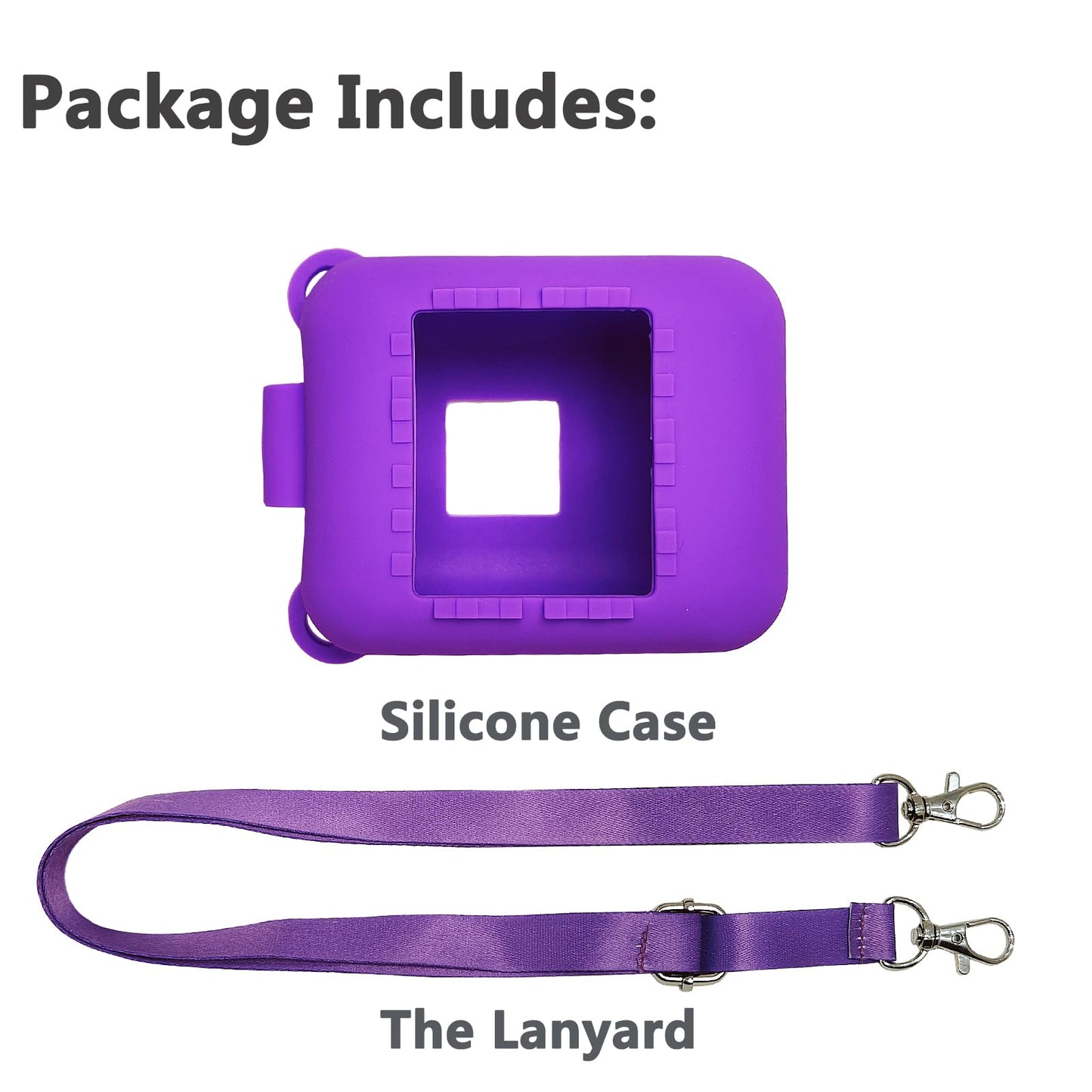 Jchpine Silicone Cover Case For Bitzee Interactive Toy Digital Pet And Case, Protective Skin Sleeve For Bitzee Virtual Electronic Pets Accessories (For Original 15 Animals) (Purple)