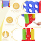 Peekabu Giant 4-In-A-Row Connect Game Outdoor, Jumbo 4-To-Score Yard Games For Kids And Adults With Basketball Hoop Outdoor Part