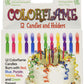 Colorflame Birthday Candles With Colored Flames - Birthday, Party, Cake Decor - 12 Candles Per Box