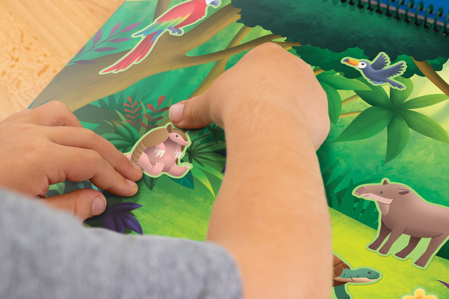 Teacher Created Resources Animal Habitats Reusable Sticker Pads - Model TCR20113 - Engaging Educational Fun for Kids