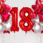 Red Number 1 Balloon 40 Inch, Big Large Foil Helium Number Balloons, Jumbo Giant Mylar Number 1 Balloons For 1St First Birthday
