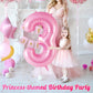 Pink Number 3 Balloon 40 Inch, Big Large Foil Helium Number Balloons, Jumbo Giant Mylar Number 3 Balloons For 3 Third Birthday P