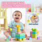 1.34 inch 56PCS Magnetic Blocks for Toddlers 4-8 Large Macaron Magnet Building Cubes for Kids Ages 3-5 Stem Preschool Stack Cons