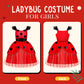 Innocheer Ladybug Costume For Girls, Halloween Costumes For Girls, Ladybug Costume Toddler Halloween Birthday Princess Dress Up
