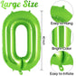 Green Number 0 Balloon 40 Inch, Big Large Foil Helium Number Balloons, Jumbo Giant Mylar Number 0 Balloons For Birthday Party De