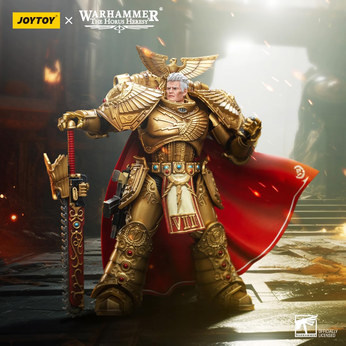 Beerise Joytoy 1/18 Action Figures - Warhammer The Horus Heresy Imperial Fists Rogal Dorn Primarch Of The Vllth Legion - 7,Colle