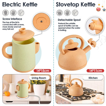 Buyger Pretend Play Kitchen Accessories Toys Set, Cookware Pots And Pans Cooking Utensils Playset Gifts For 3 4 5 Years Old Kids