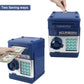 Elemusi Piggy Bank For Kids, Atm Electronic Password Cash Coin Bank, Money Saving Box For Kids, Boys Girls Birthday Gift (New Blue)
