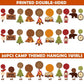 Levfla 30CT Happy Camper Party Hanging Swirls Decoration Camping Kids Birthday Photo Props Ideas Tent Cutouts Adventure SMore W