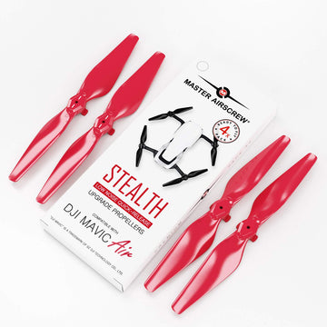 Master Airscrew Stealth Propellers for DJI Mavic Air - Red, 4 pcs