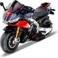 TCARAIWEN Aprilia Licensed 24V Kids Electric Motorcycle, Speed Up to 15mph Ride-On Motorcycle, Key Switch and Mp3 (24V Brushless