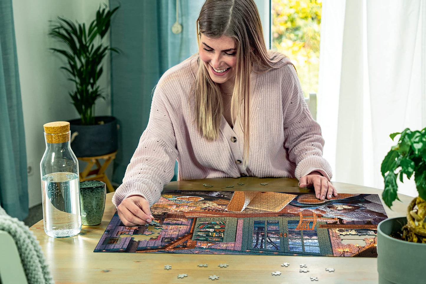 Ravensburger The Cosy Shed 1000 Piece Jigsaw Puzzle - Unique Softclick Technology, Cardboard Material, Cozy Retreat Design
