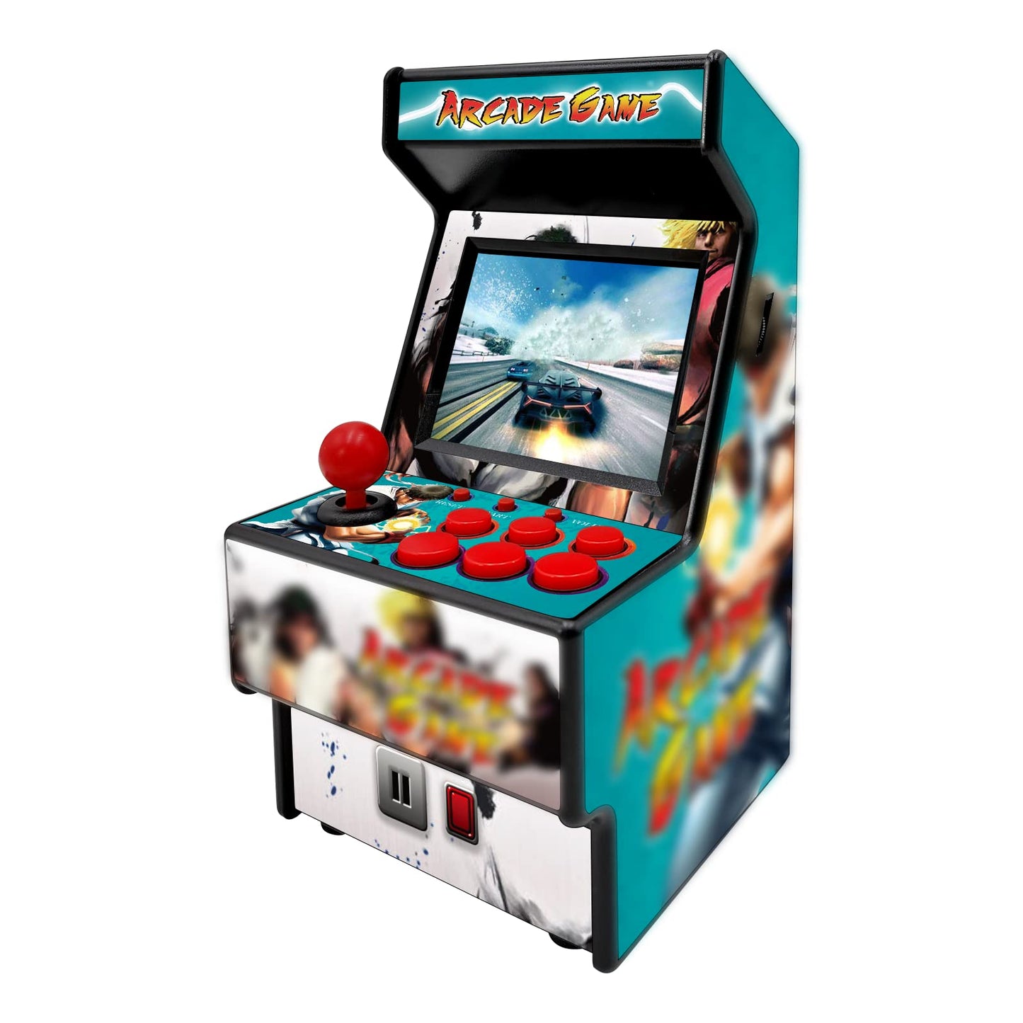 Mini Arcade Games Machine - 156 Retro Games Console Playable - 2.8 Inch Screen Handheld Gaming Device Support Av Output - Electr