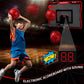 Amy&Benton Mini Basketball Hoop Indoor Kids Electronic Scoreboard Room Small Basketball Goal Door Basketball Hoop Hanging Door D