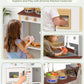 Babytronic Kids Play Kitchen, Wooden Kitchen Playset for Kids Ages 3+ with Real Lights, Sounds, Stove, Sink, Oven, and 30 Pcs Ac