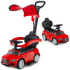 HONEY JOY Ride On Push Car  Licensed Mercedes-Benz Push Cars for Toddlers  Adjustable Canopy & Seat Storage  Horn  Toddler Push Car with Handle  Ride On Toy for Boys Girls(Red)