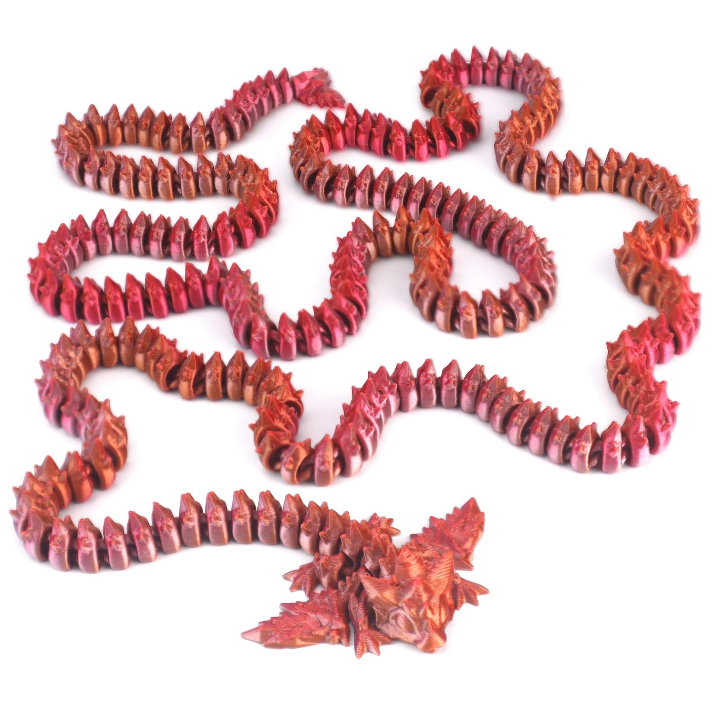 critigulf 3D Print Giant Long Dragon - Largest Size Toothless Dragon with Wings and Pangolin