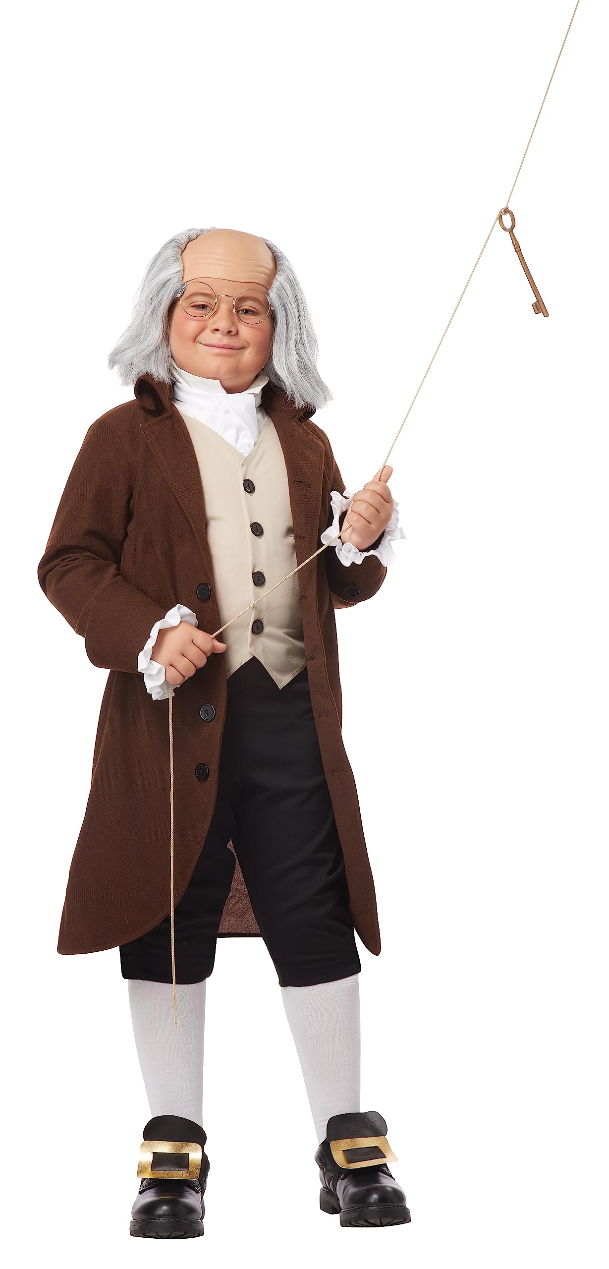 California Costumes Boys Benjamin Franklin Costume - Size -X-Large (12-14)