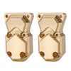 INJORA Brass Diff Cover Front and Rear Axles Housing Cover Scx24 Upgrades for Axial SCX24 Gladiator Bronco C10 JLU Deadbolt 1/24