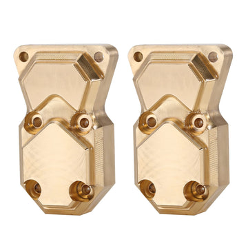 INJORA Brass Diff Cover Front and Rear Axles Housing Cover Scx24 Upgrades for Axial SCX24 Gladiator Bronco C10 JLU Deadbolt 1/24