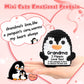 Grandma Gifts for Birthday Christmas, Handmade Crochet Mini Penguin Birthday Gift for Grandma from Granddaughter Grandson, Funny