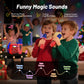 Innofans Mini Karaoke Machine for Kids, Portable Bluetooth Speaker with 2 Microphones, Red, Ages 3-12, M8-1, LED Light Show