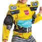 Disguise Bumblebee Costume, Toddlers Muscle Transformer Costumes For Boys, Padded Character Jumpsuit, Toddler Size Small (2T) Yellow (104909S)